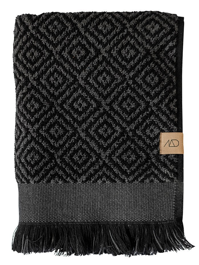 
            MOROCCO Towel 50 x 90 cm, black/grey