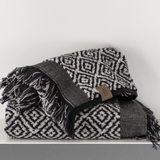 MOROCCO baðmotta 50 x 80 cm, black/whi