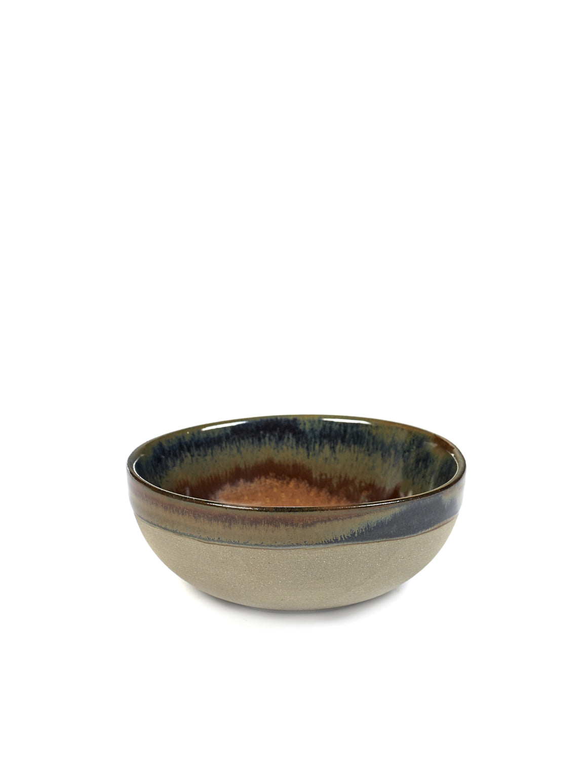 BOWL M SURFACE D11 H4,5 GREY/RUSTY BROWN