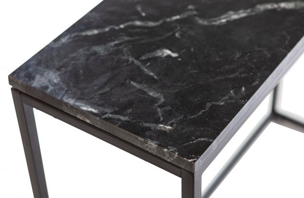 
            Mellow sidetable marble black 85x90x30