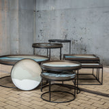 Round tray table set low xl 93/93/38
