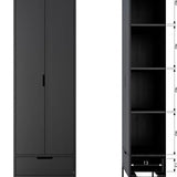 SILAS CABINET ASH BRUSHED BLACK
