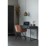 SILAS DESK ASH BRUSHED BLACKNIGHT