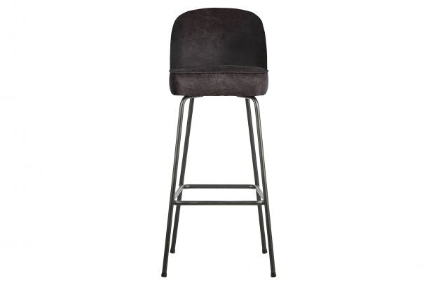 VOGUE BAR STOOL 65CM LEATHER BLACK