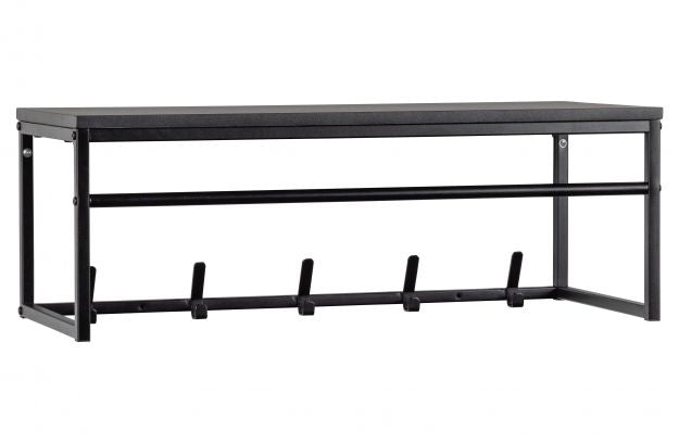 
            Diede coatrack with shelf black