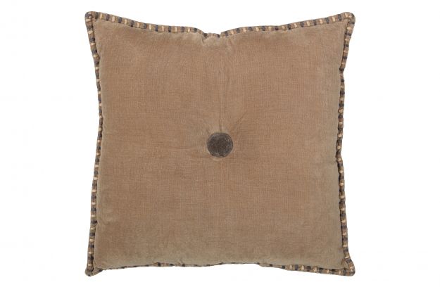 
            Levy cushion velvet sepia 45x45cm