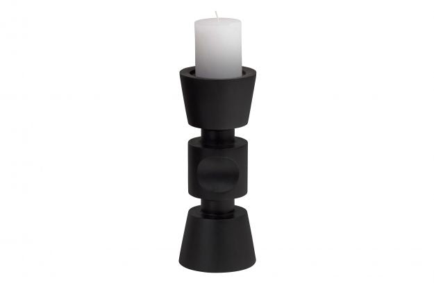 
            MIDI CANDLEHOLDER BLACK 29CM