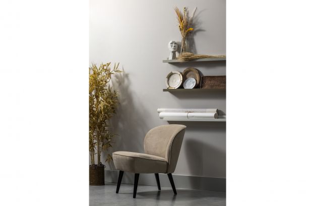 
            SARA ARMCHAIR VELVET KHAKI