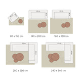 Vloerkleed Yves Antraciet 200 × 290 cm